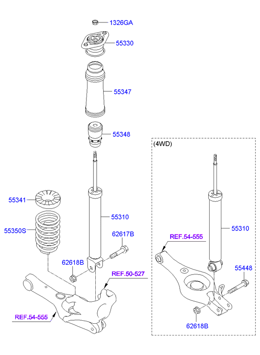 KIA 55348-3K600 - Amort onlydrive.pro