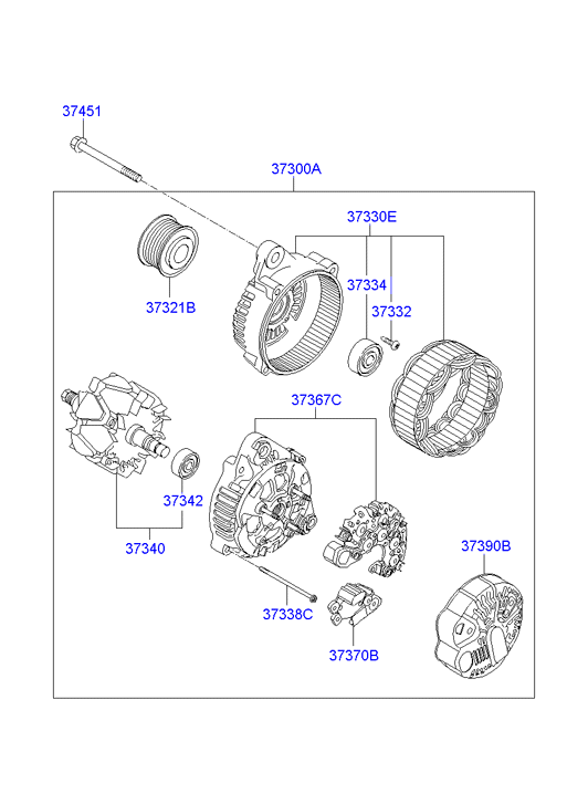 Hyundai 37300-25600 - Alternator onlydrive.pro