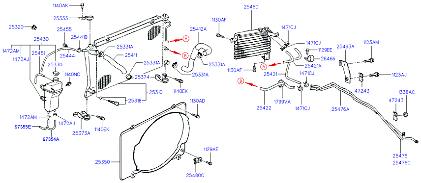 Hyundai 2533033001 - Radiator hose & reservoir tank: 1 pcs. onlydrive.pro