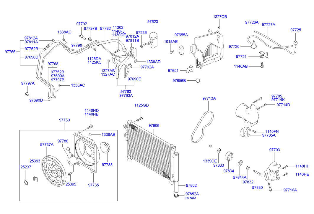 Hyundai 97713 29000 - A/c system - cooler line: 1 pcs. onlydrive.pro