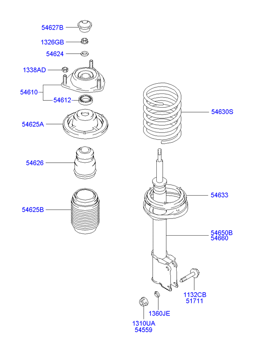 Hyundai 54650-25700 - Амортизатор onlydrive.pro