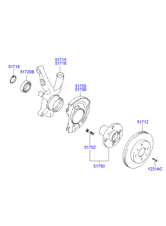 Hyundai 5171225061 - Brake Disc onlydrive.pro