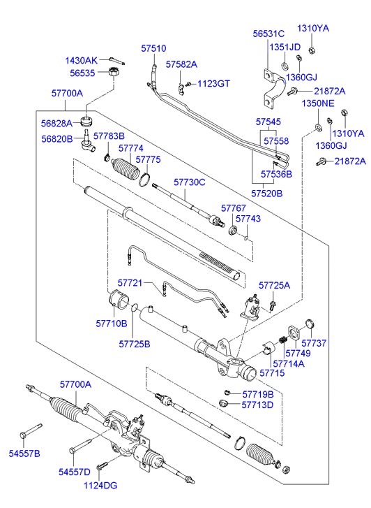 KIA 56820-47500 - Skersinės vairo trauklės galas onlydrive.pro