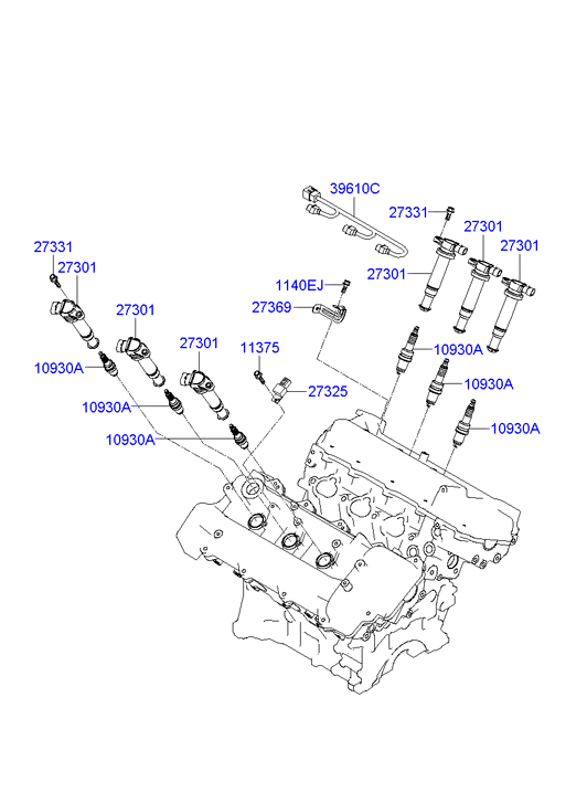 Hyundai 18840-11051 - Sytytystulppa onlydrive.pro