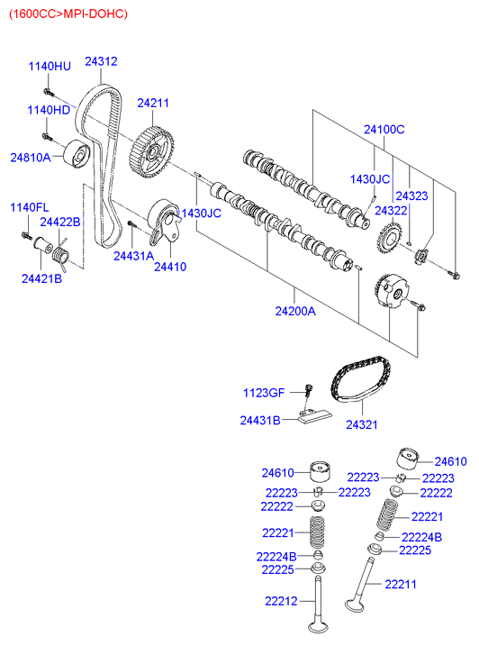 Hyundai 24321-26010 - Chain, oil pump drive onlydrive.pro