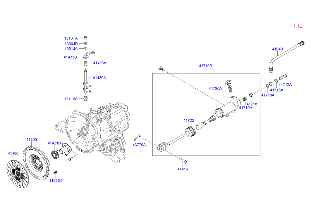 KIA 41421-22800 - Clutch Release Bearing onlydrive.pro