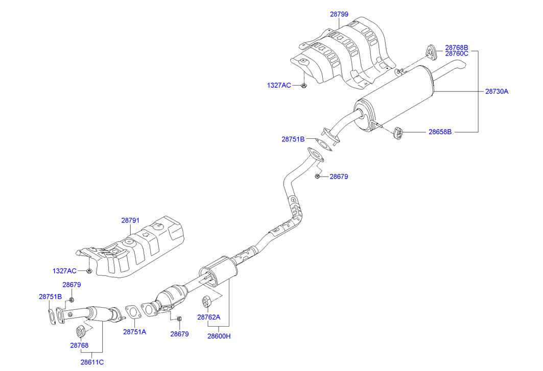 KIA 28768-36000 - Bearing Bush, stabiliser onlydrive.pro