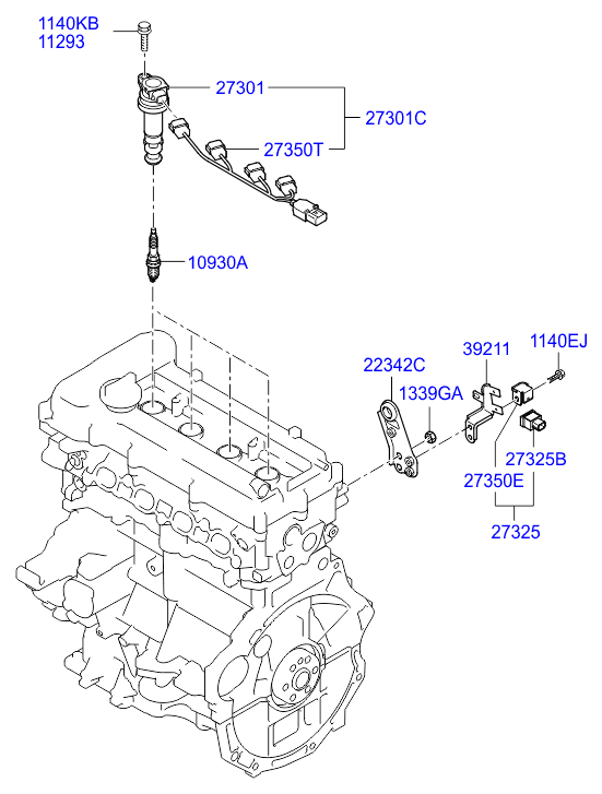 KIA 18854-10080 - Sytytystulppa onlydrive.pro