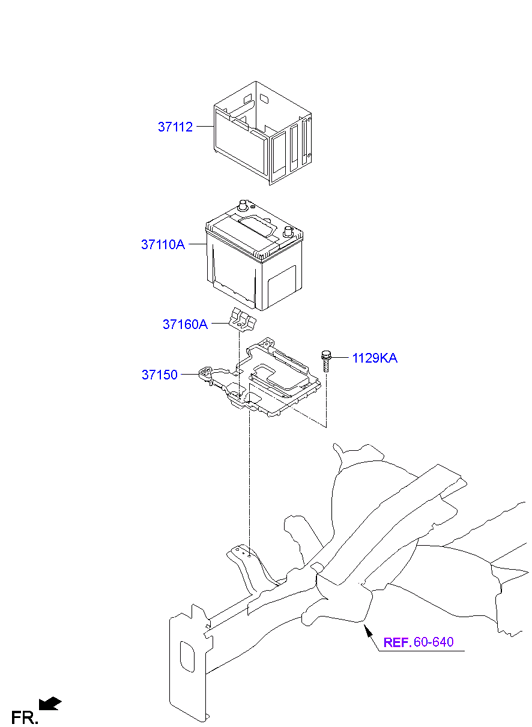 KIA 371102E000 - Startera akumulatoru baterija onlydrive.pro