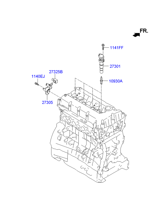 Hyundai 18845 11160 - Spark plug & cable: 4 pcs. onlydrive.pro