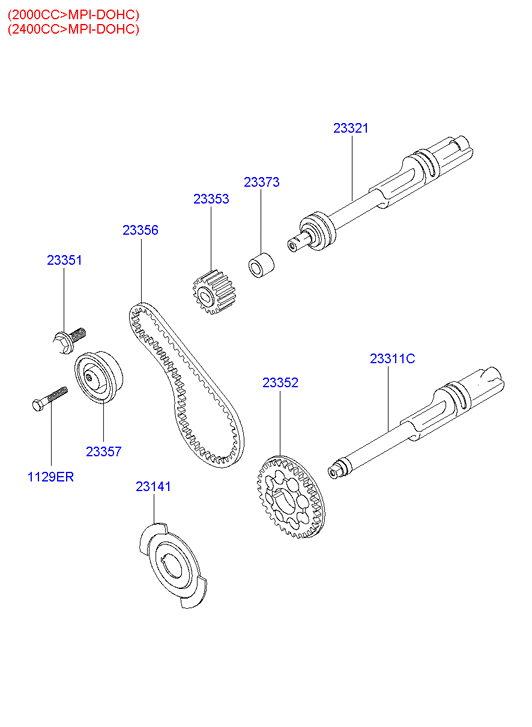 Hyundai 23356 38010 - Timing Belt onlydrive.pro