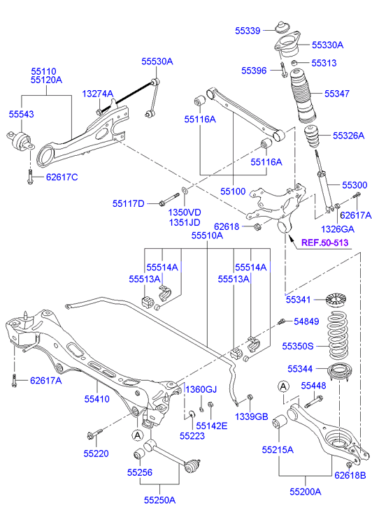 Hyundai 55530-1H000* - Тяга / стойка, стабилизатор onlydrive.pro