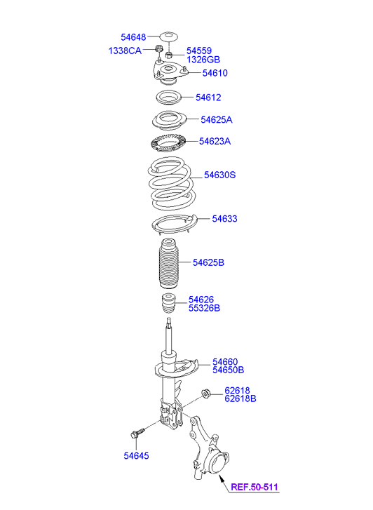 KIA 54610-2H200 - Top Strut Mounting onlydrive.pro