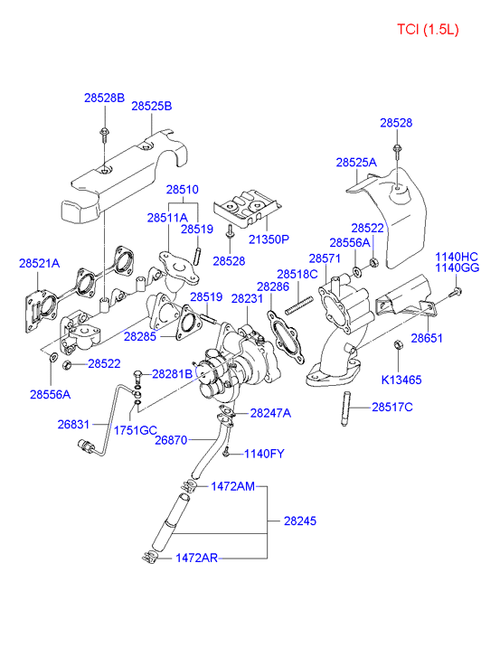 Hyundai 28556-35000 - Poveržlė onlydrive.pro