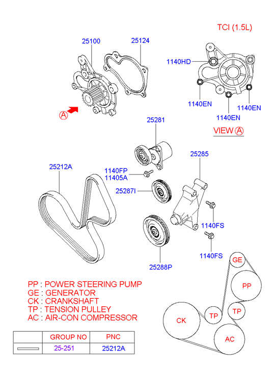 KIA 25100-27000 - Water Pump onlydrive.pro