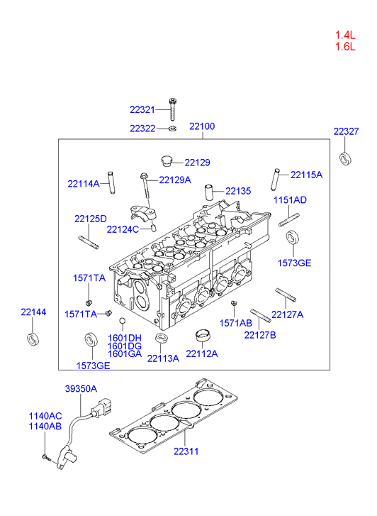 KIA 22144-27000 - Shaft Seal, camshaft onlydrive.pro