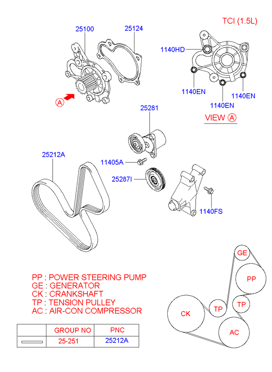 KIA 25100-23010 - Veepump onlydrive.pro