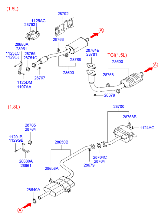 Hyundai 28640-17000 - Toruühendus,väljalaskesüsteem onlydrive.pro