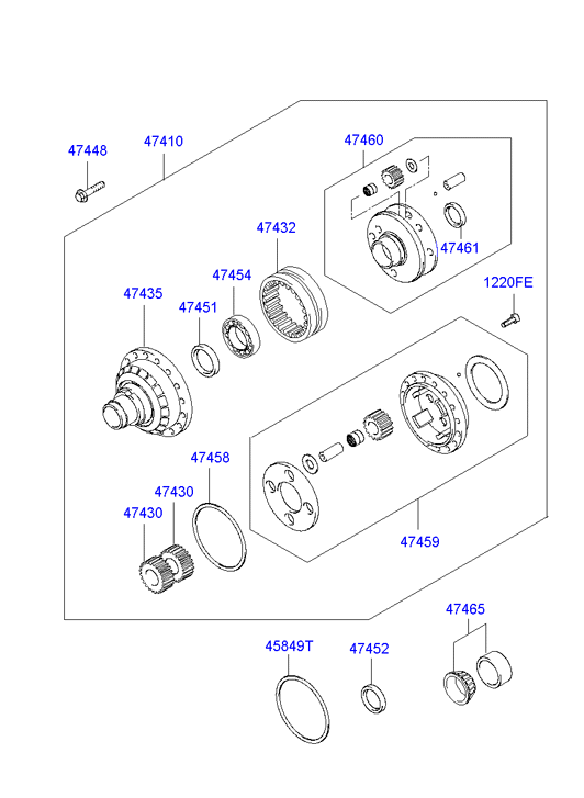 KIA 4745139000 - Уплотняющее кольцо, дифференциал onlydrive.pro