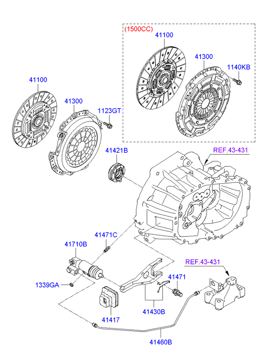 Hyundai 41300-23030 - Clutch Pressure Plate onlydrive.pro