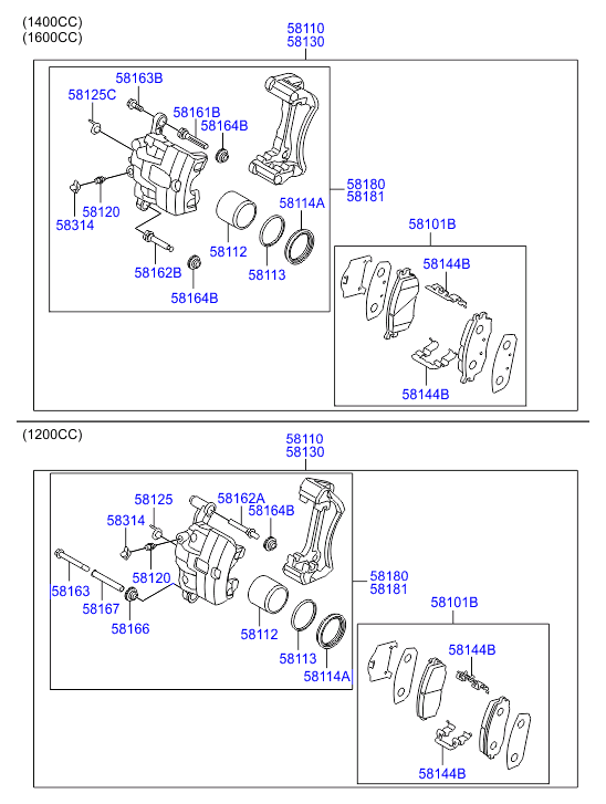 Hyundai 58112-28300 - Piston, brake caliper onlydrive.pro