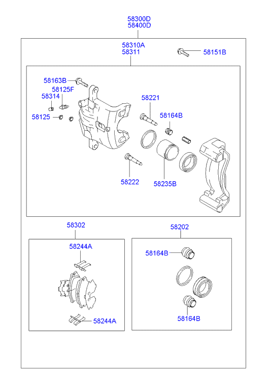 Hyundai 582102E360 - Brake Caliper onlydrive.pro