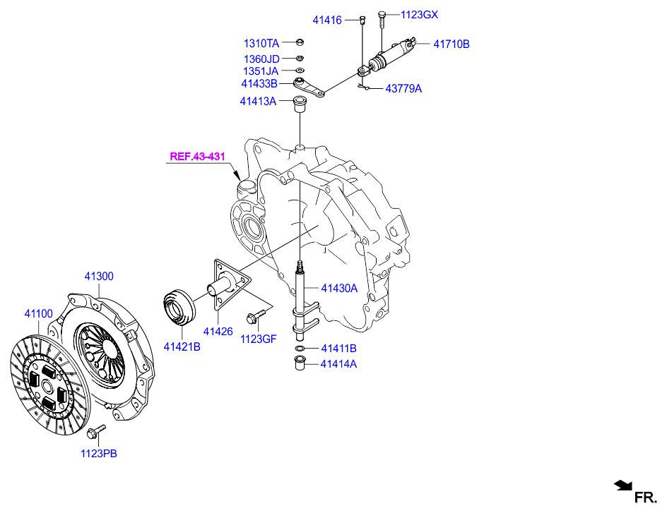 Hyundai 41421-39275 - Clutch Release Bearing onlydrive.pro