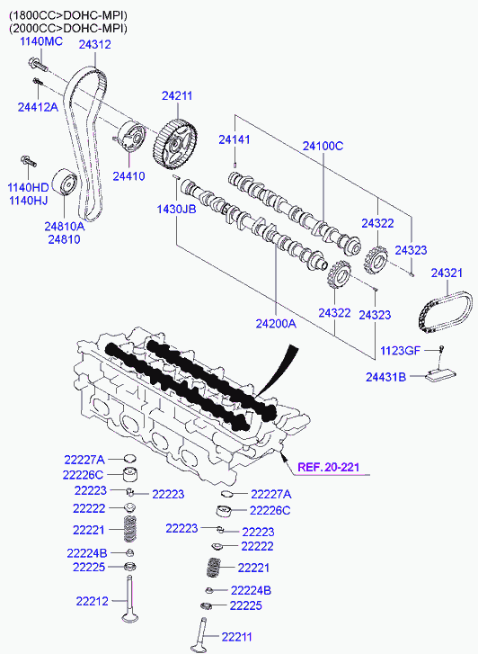 Hyundai 24200-26004 - Camshaft onlydrive.pro