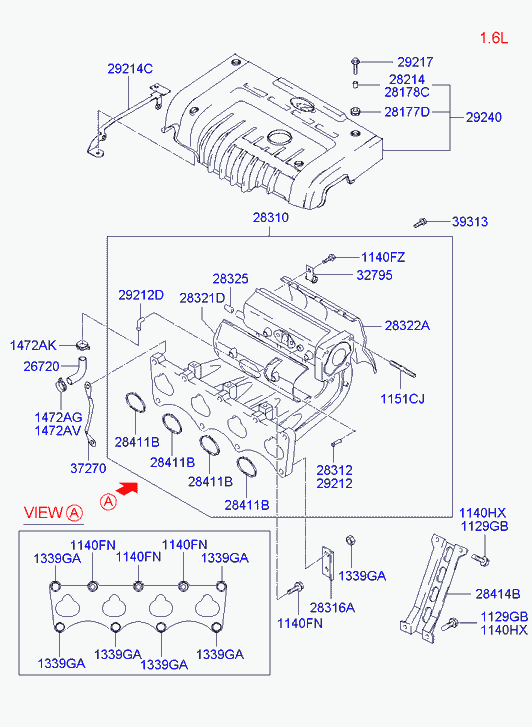 Hyundai 1472016006B - Uždegimo žvakė onlydrive.pro