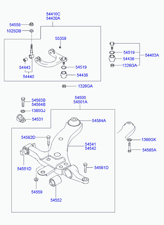 KIA 54584-38100 - Bush of Control / Trailing Arm onlydrive.pro