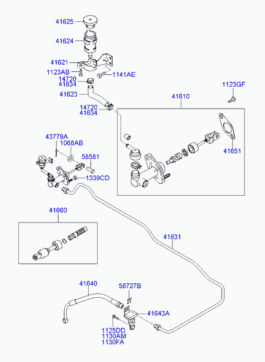 KIA 41660-38A00 - Remondikomplekt,Siduri andjasilinder onlydrive.pro