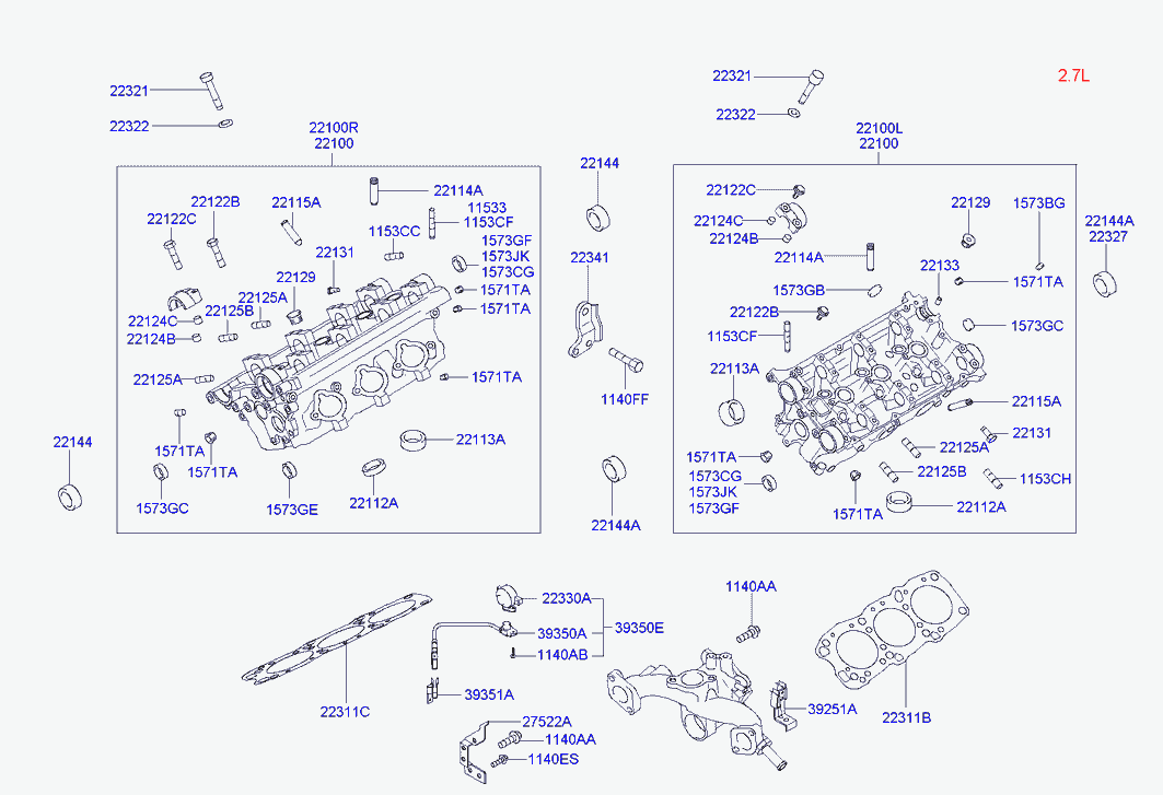 KIA 22144-37101 - Vārpstas blīvgredzens, Sadales vārpsta onlydrive.pro