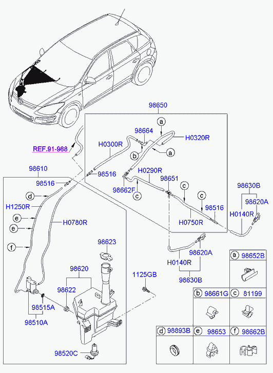 KIA 98510-2L100 - Водяной насос, система очистки окон onlydrive.pro