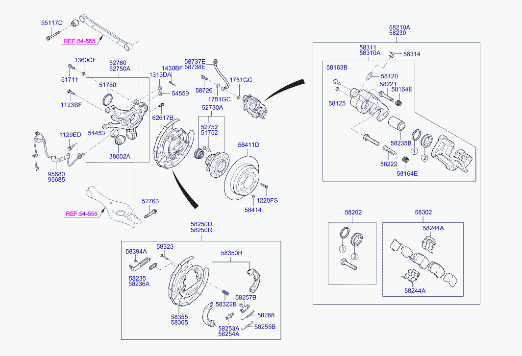 Hyundai 583022LA00 - Brake Pad Set, disc brake onlydrive.pro