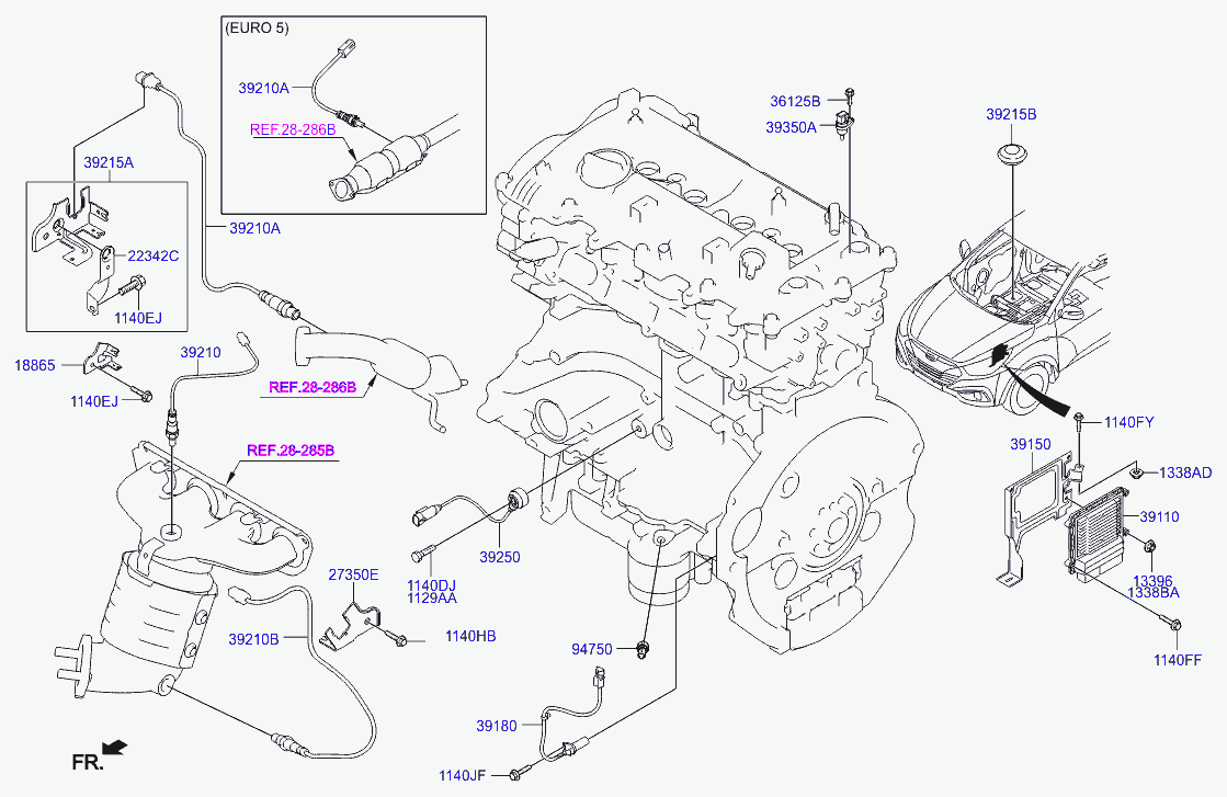 Hyundai 39210-2E410 - Oxygen, Lambda Sensor onlydrive.pro