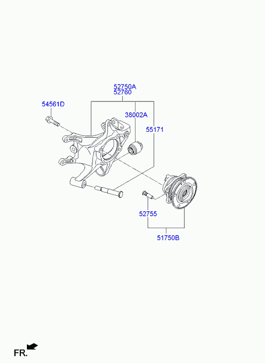 Hyundai 527202W600 - Bush, control arm mounting onlydrive.pro