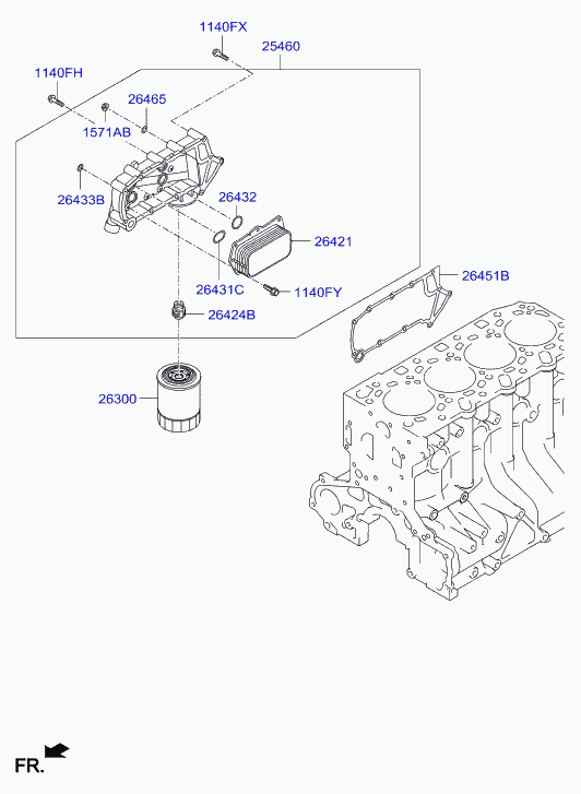 KIA 26330 4A000 - Масляный фильтр onlydrive.pro