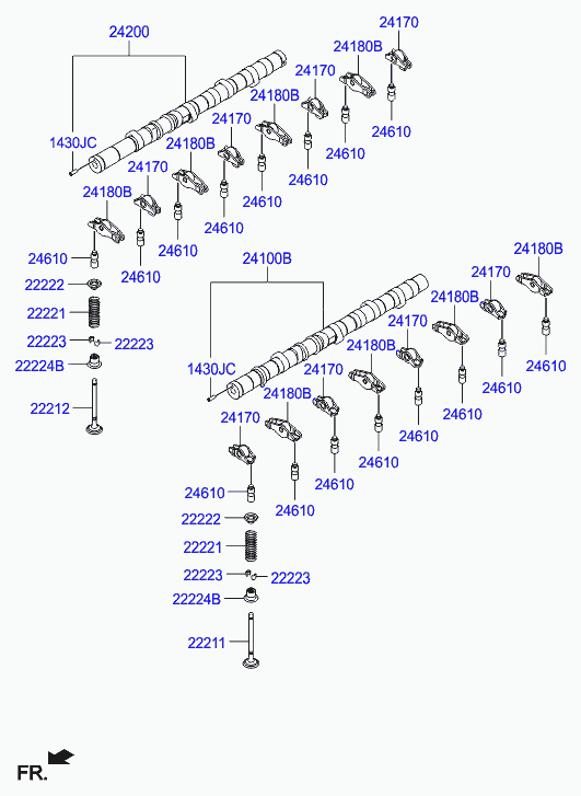 Hyundai 24170-4A010 - Finger Follower, engine timing onlydrive.pro