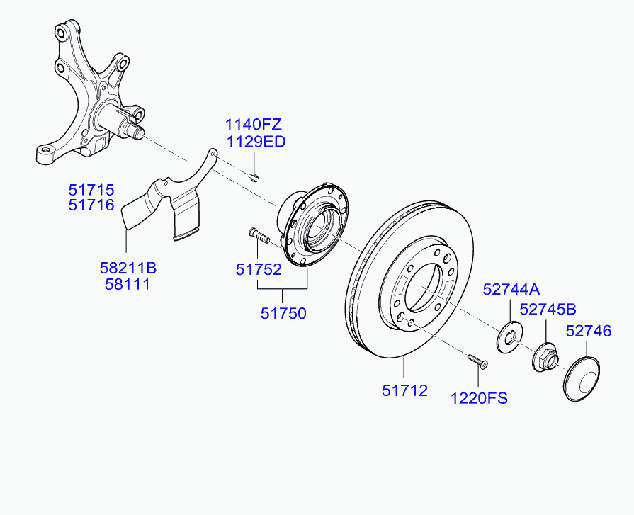 Hyundai 517124H500 - Brake Disc onlydrive.pro