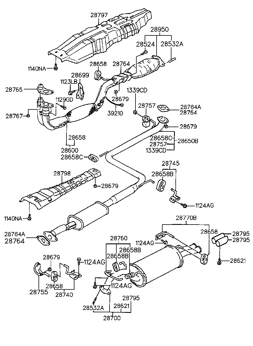 KIA 2876736000 - Mutter,väljalaskekollektor onlydrive.pro