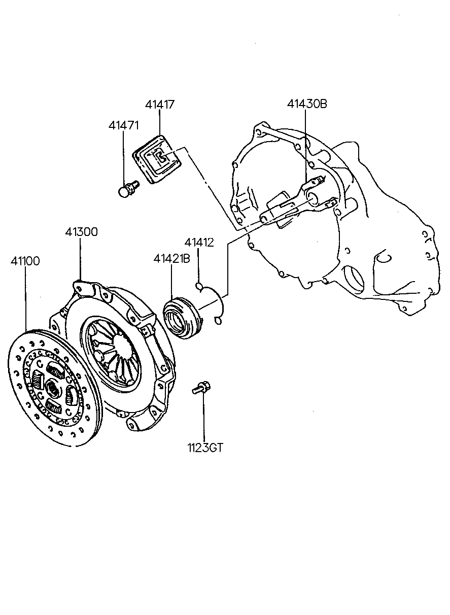 KIA 41100-34020 - Clutch Disc onlydrive.pro