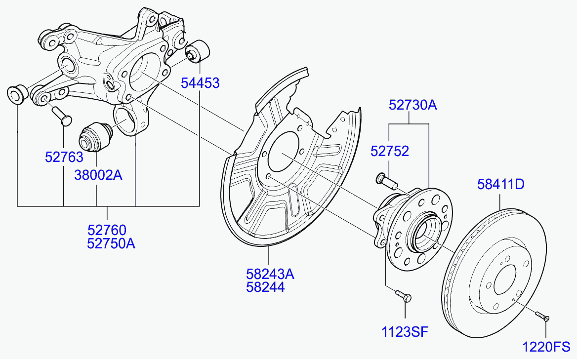 Hyundai 55130-4D000 - Bush of Control / Trailing Arm onlydrive.pro