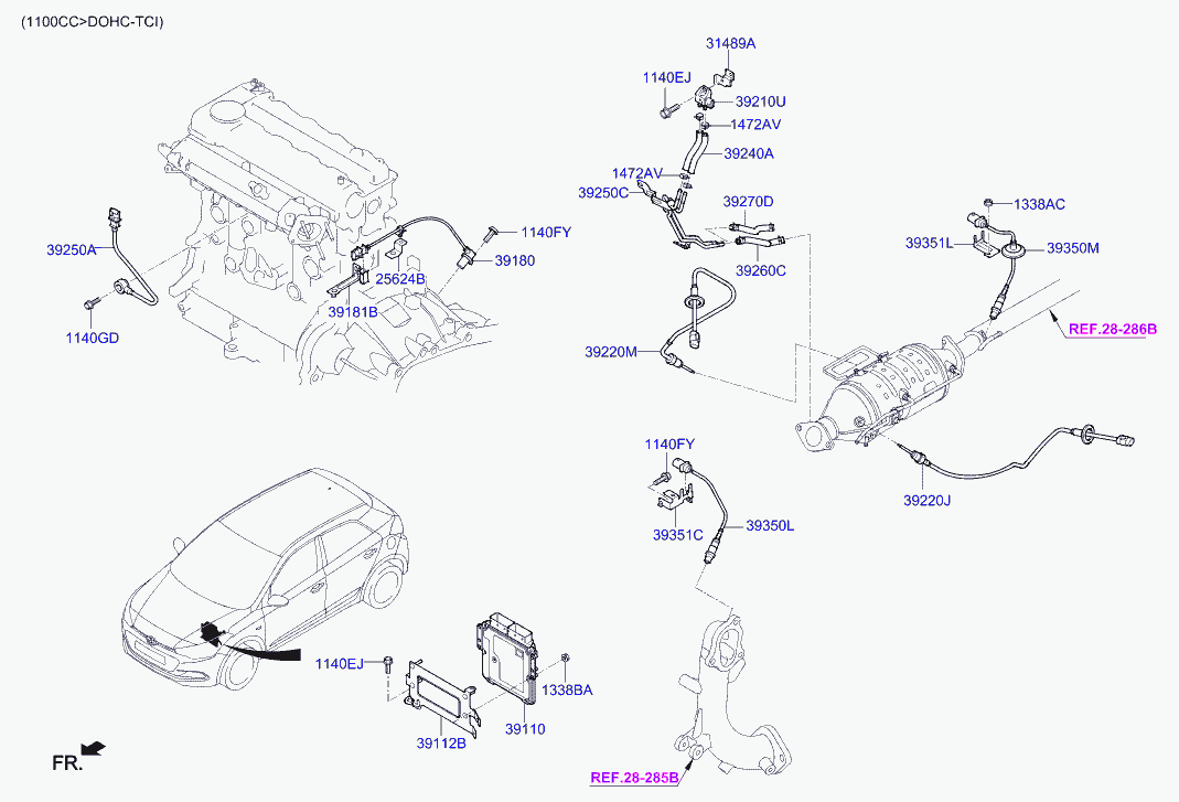 Hyundai 39250 2A700 - Knock Sensor onlydrive.pro