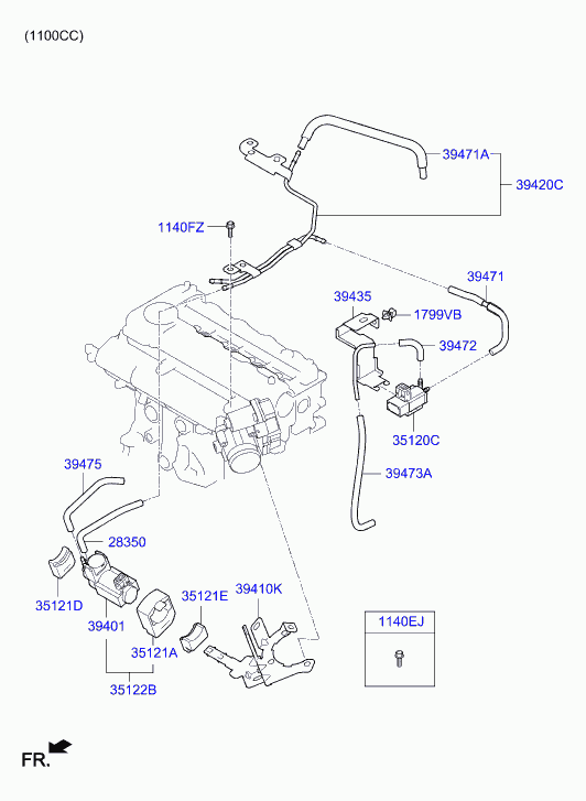 Hyundai 35120-27050 - Pressure Converter, exhaust control onlydrive.pro