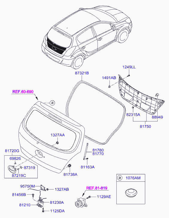 Hyundai 81770-4P000 - Gas Spring, boot, cargo area onlydrive.pro