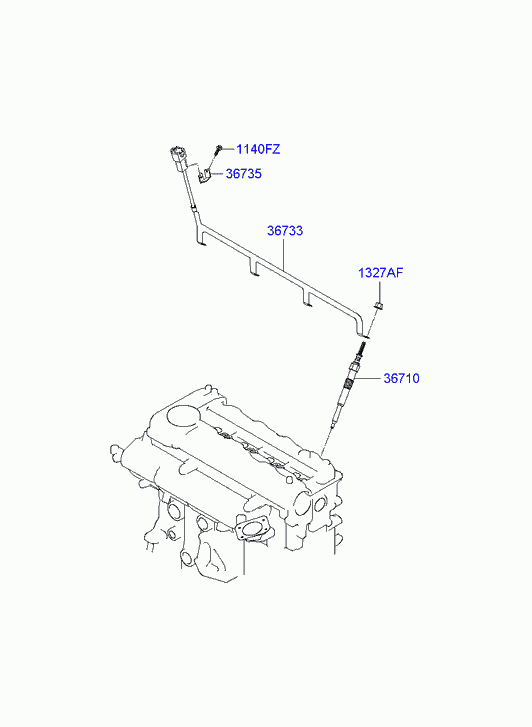 Hyundai 36710-2A 200 - Glow Plug onlydrive.pro