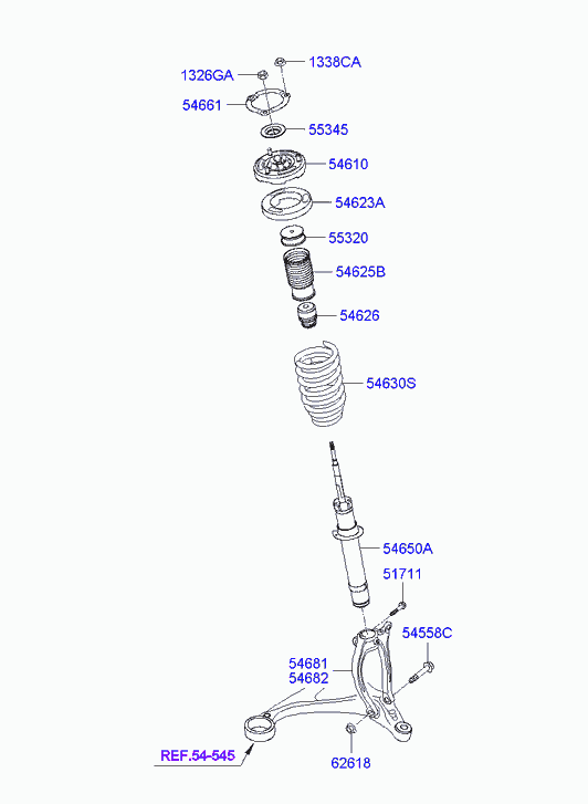 KIA 54630-3L000 - Jousijalan tukilaakeri onlydrive.pro