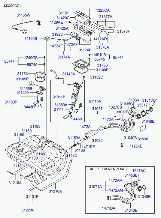 KIA 31911-3L000 - Polttoainesuodatin onlydrive.pro