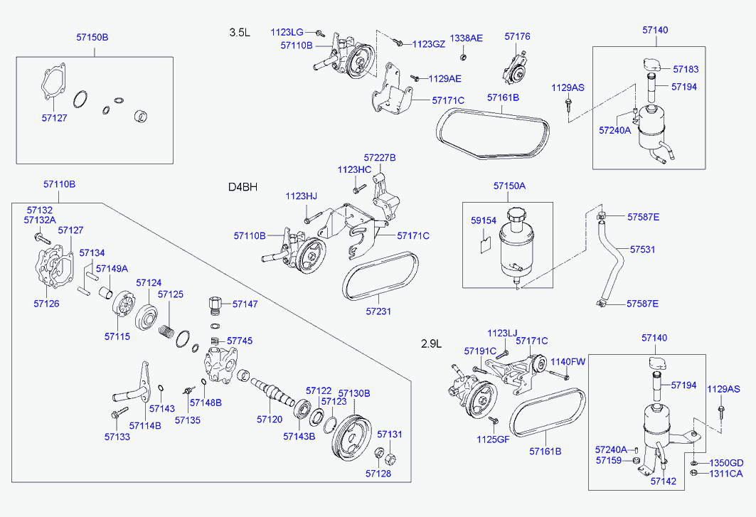 Hyundai 57161 H1500 - Ķīļrievu siksna onlydrive.pro