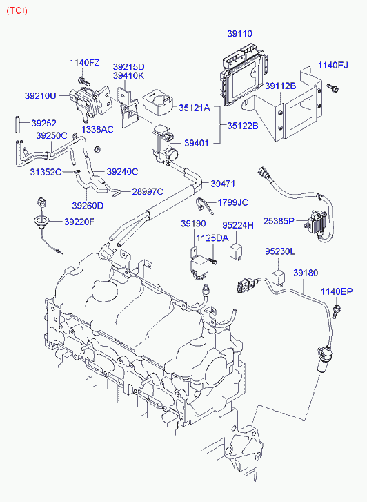 KIA 3512027400 - Spiediena pārveidotājs, Izpl. gāzu vadība onlydrive.pro